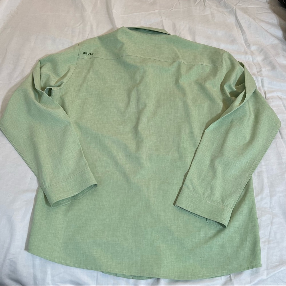 Orvis Men's Green Casual Button Down Shirt - Picture 12 of 13